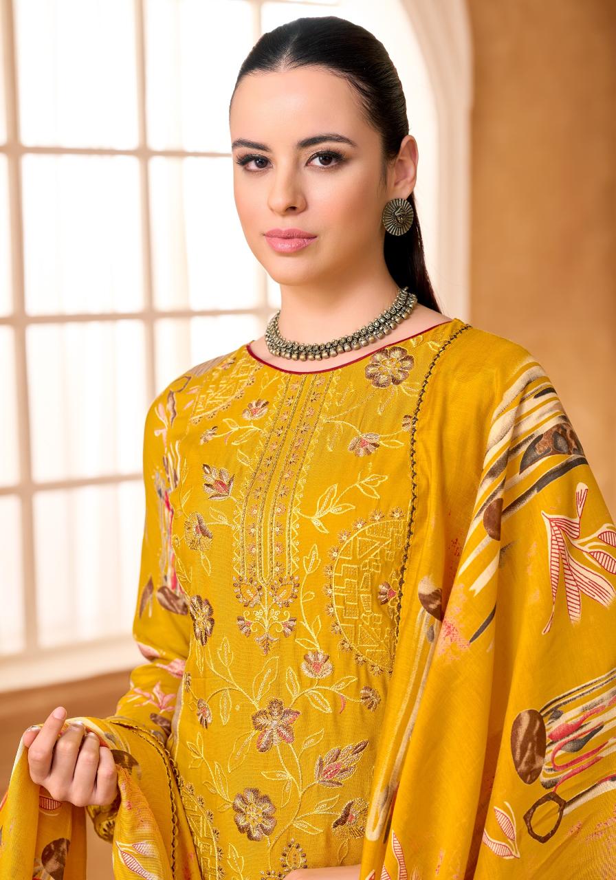 Alok Suits Sakina Vol 8 catalog wholesale synthetic dress materials with price