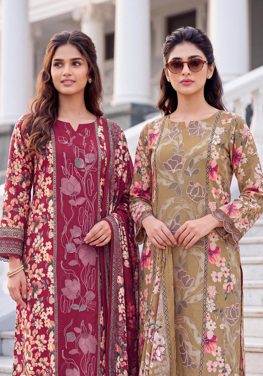 Alok Veloura Catalog wholesale partywear unstitched dress material
