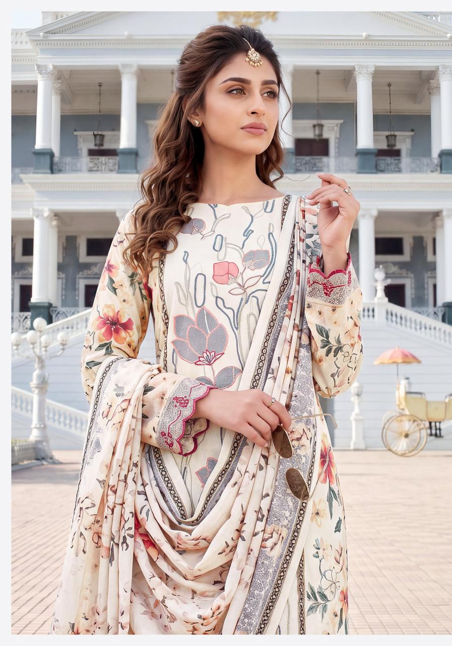 Alok Veloura Catalog wholesale partywear unstitched dress material
