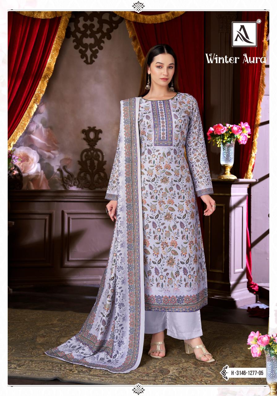 Alok Winter Aura catalog wholesale dress materials online india