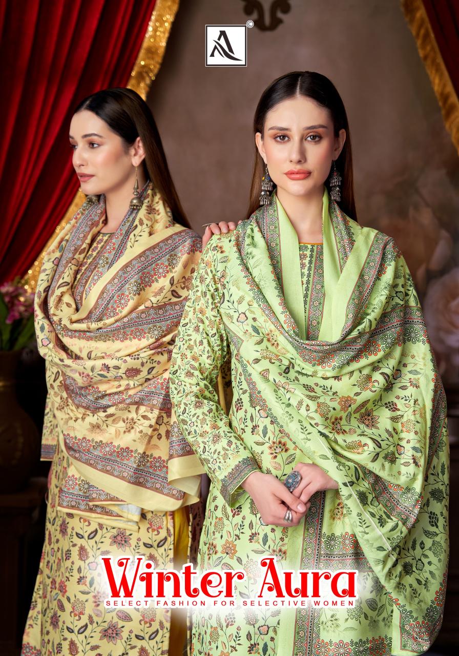 Alok Winter Aura catalog wholesale dress materials online india