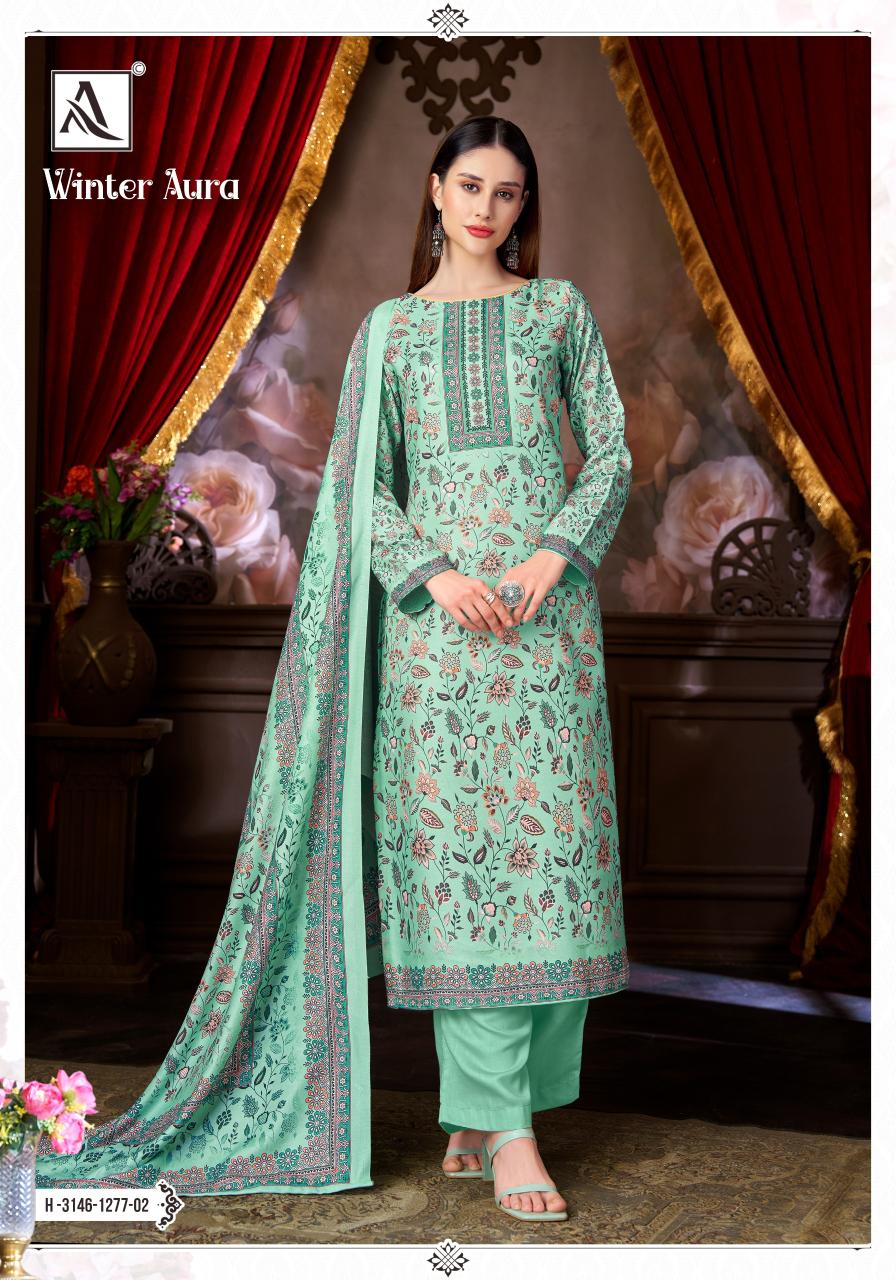 Alok Winter Aura catalog wholesale dress materials online india