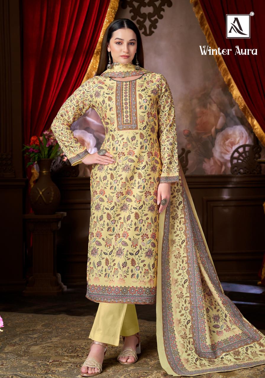Alok Winter Aura catalog wholesale dress materials online india