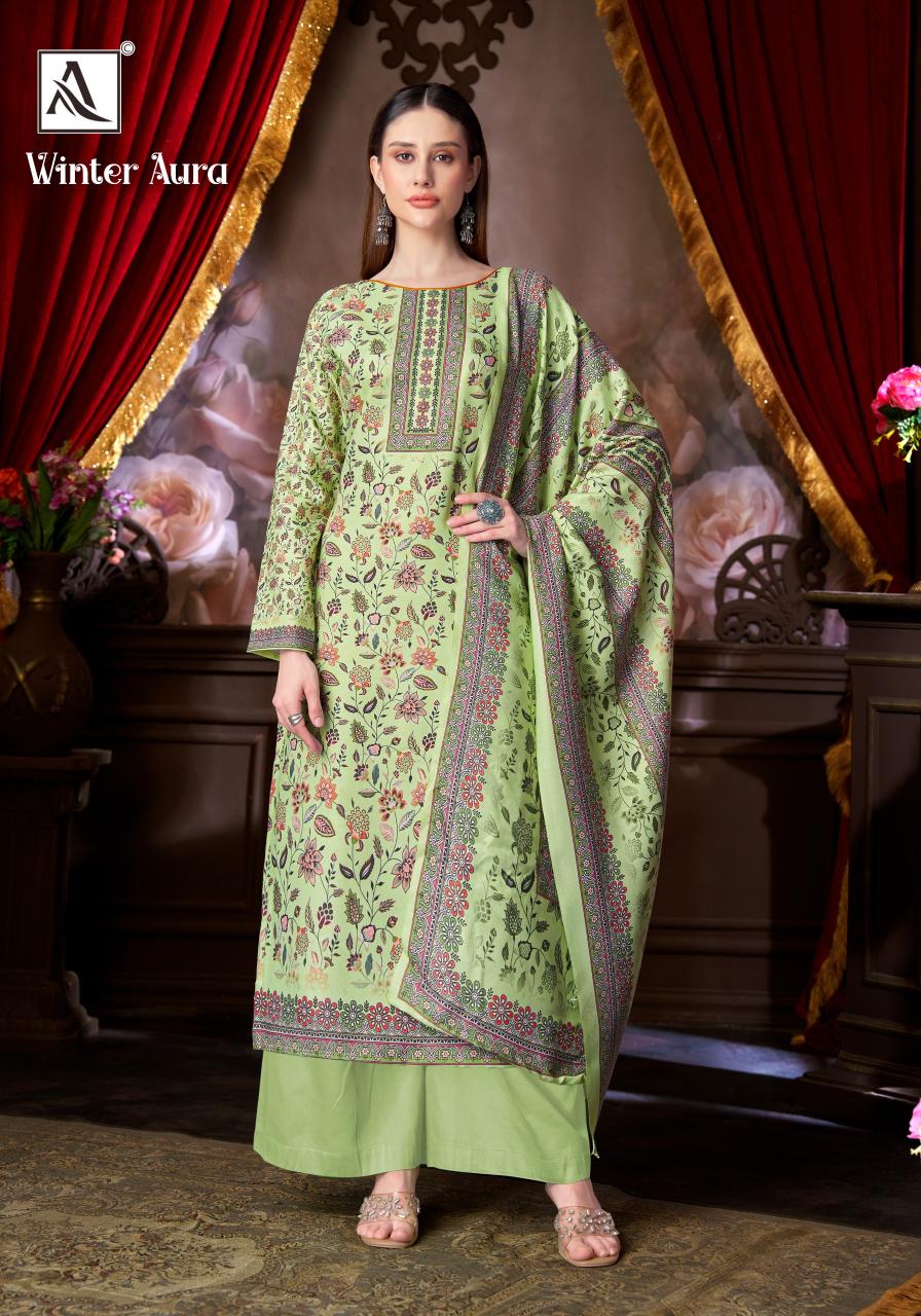 Alok Winter Aura catalog wholesale dress materials online india