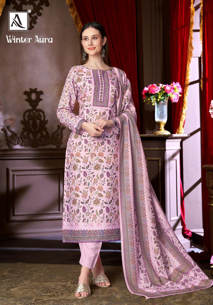 Alok Winter Aura catalog wholesale dress materials online india
