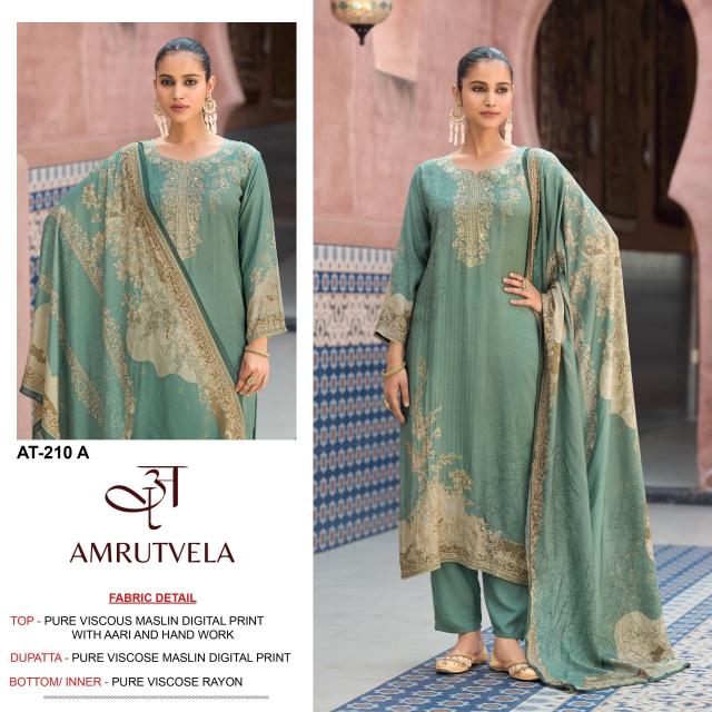 Amrutvela AT210 Catalog pakistani suit wholesale market