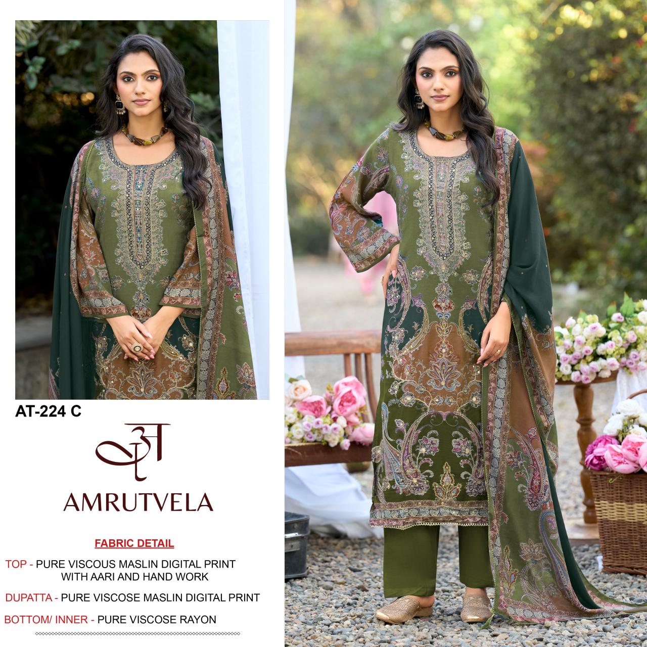 Amrutvela AT224 Catalog pakistani suits wholesalers in mumbai