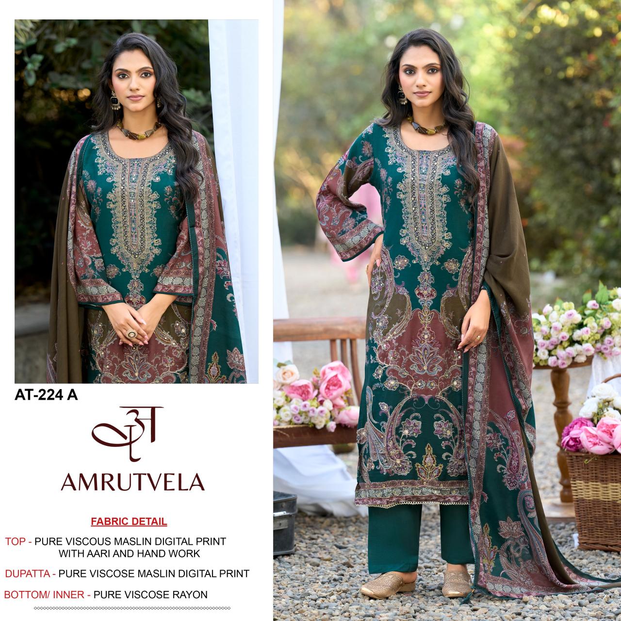 Amrutvela AT224 Catalog pakistani suits wholesalers in mumbai