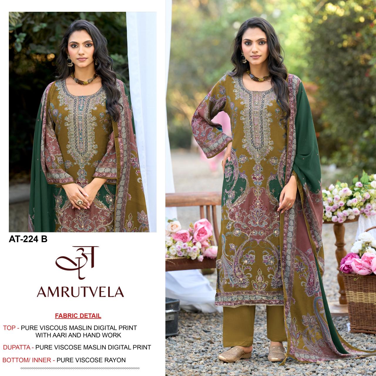 Amrutvela AT224 Catalog pakistani suits wholesalers in mumbai