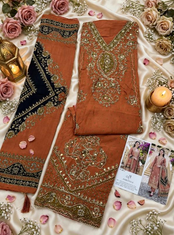Amrutvela AT259 catalog pakistani suits for women wholesale
