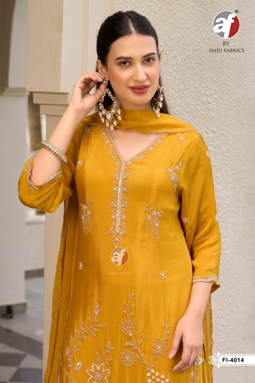 Anju Fabrics 4014 catalog ethnic kurtis wholesale