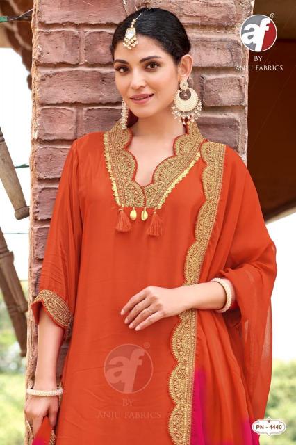 Anju Fabrics 4440 catalog udghatan kurti wholesale
