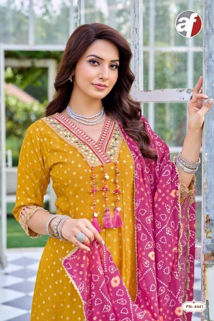 Anju Fabrics 4443 catalog wholesale digital kurtis kameez mumbai