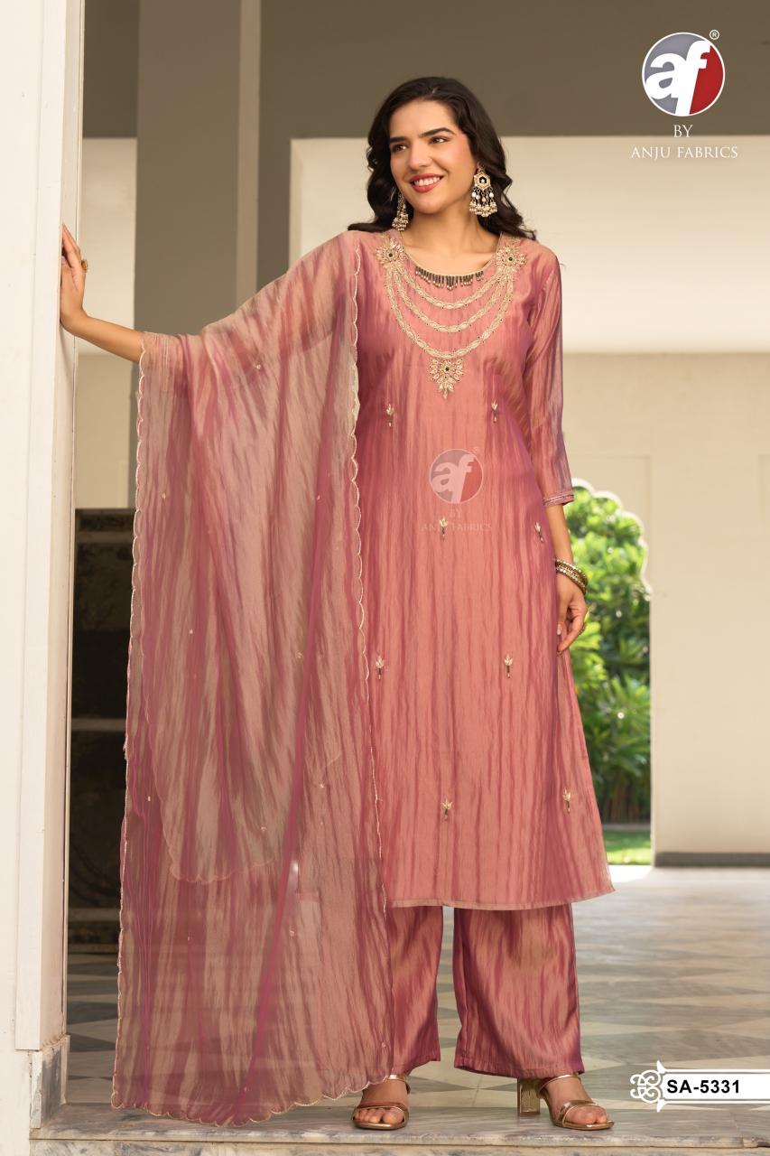 Anju Fabrics 5331 catalog wholesale designer kurtis pune