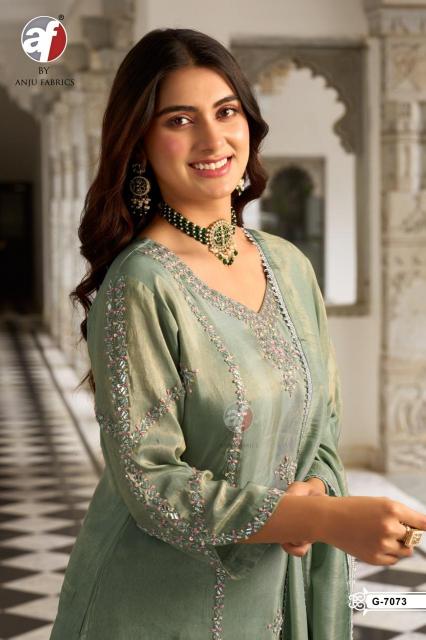 Anju Fabrics 7073 catalog best wholesale kurtis in surat