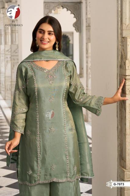 Anju Fabrics 7073 catalog best wholesale kurtis in surat