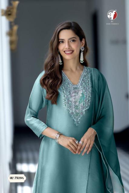 Anju Fabrics 75093 catalog kurti wholesale bazaar