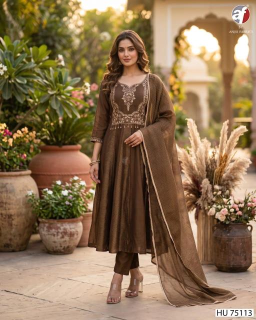 Anju Fabrics 75112 catalog branded kurti wholesaler in surat