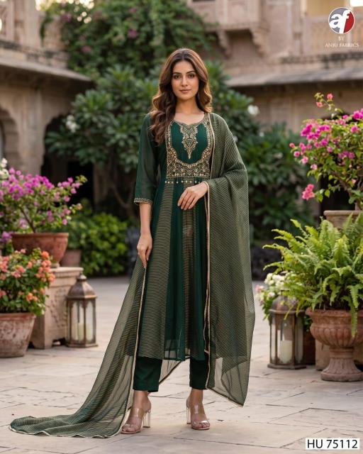 Anju Fabrics 75112 catalog branded kurti wholesaler in surat