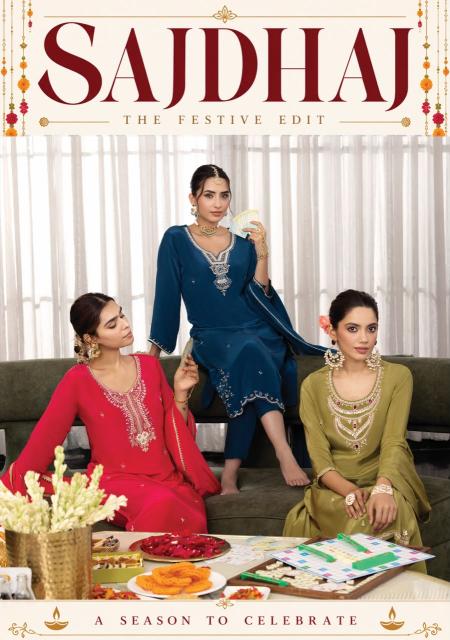 Anju Fabrics Saj Dhaj catalog kurti wholesale bazar