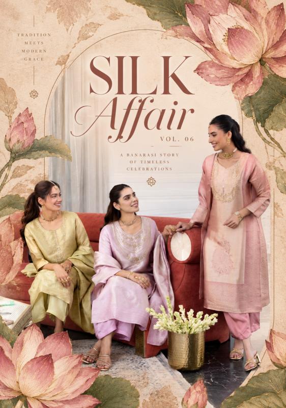 Anju Fabrics Silk Affair vol 6 catalog party wear kurtis wholesaler in delhi ncr