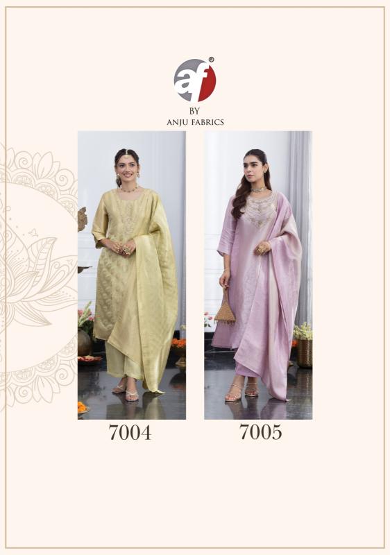 Anju Fabrics Silk Affair vol 6 catalog party wear kurtis wholesaler in delhi ncr