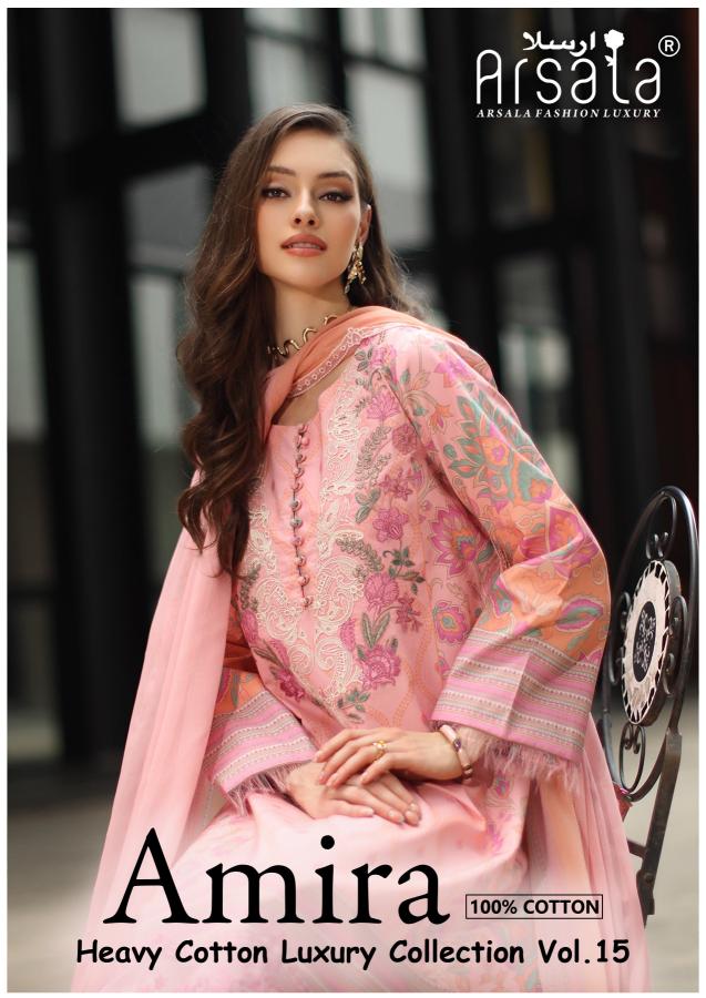 Arsala Amira Vol 15 – Karachi Dress Material Wholesale Catalog