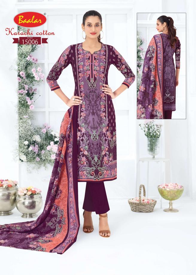 Baalar Karachi vol 15 – Dress Material Wholesale Catalog