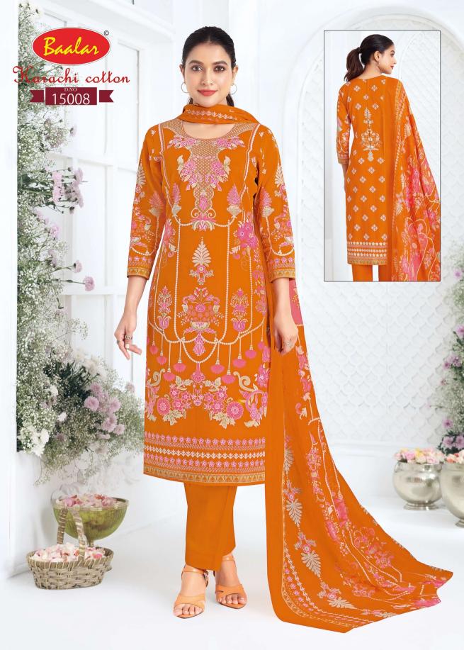 Baalar Karachi vol 15 – Dress Material Wholesale Catalog