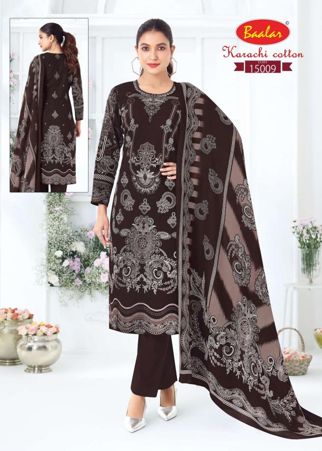 Baalar Karachi vol 15 – Dress Material Wholesale Catalog
