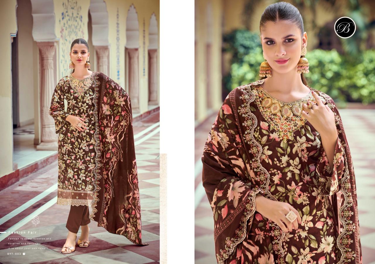 BelliZa Aisha catalog lt nitya dress material supplier surat