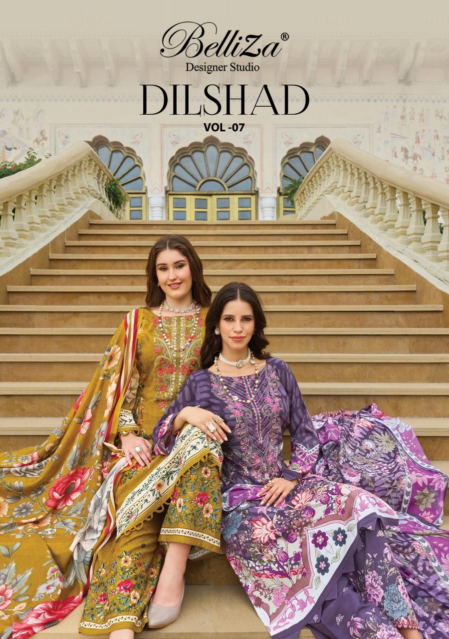 Belliza Dilshad Vol 7 Catalog surat fabrics online dress material