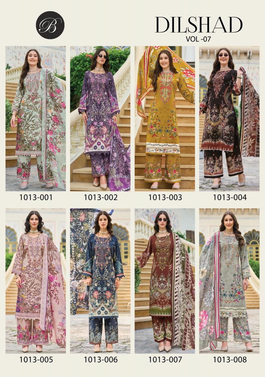 Belliza Dilshad Vol 7 Catalog surat fabrics online dress material