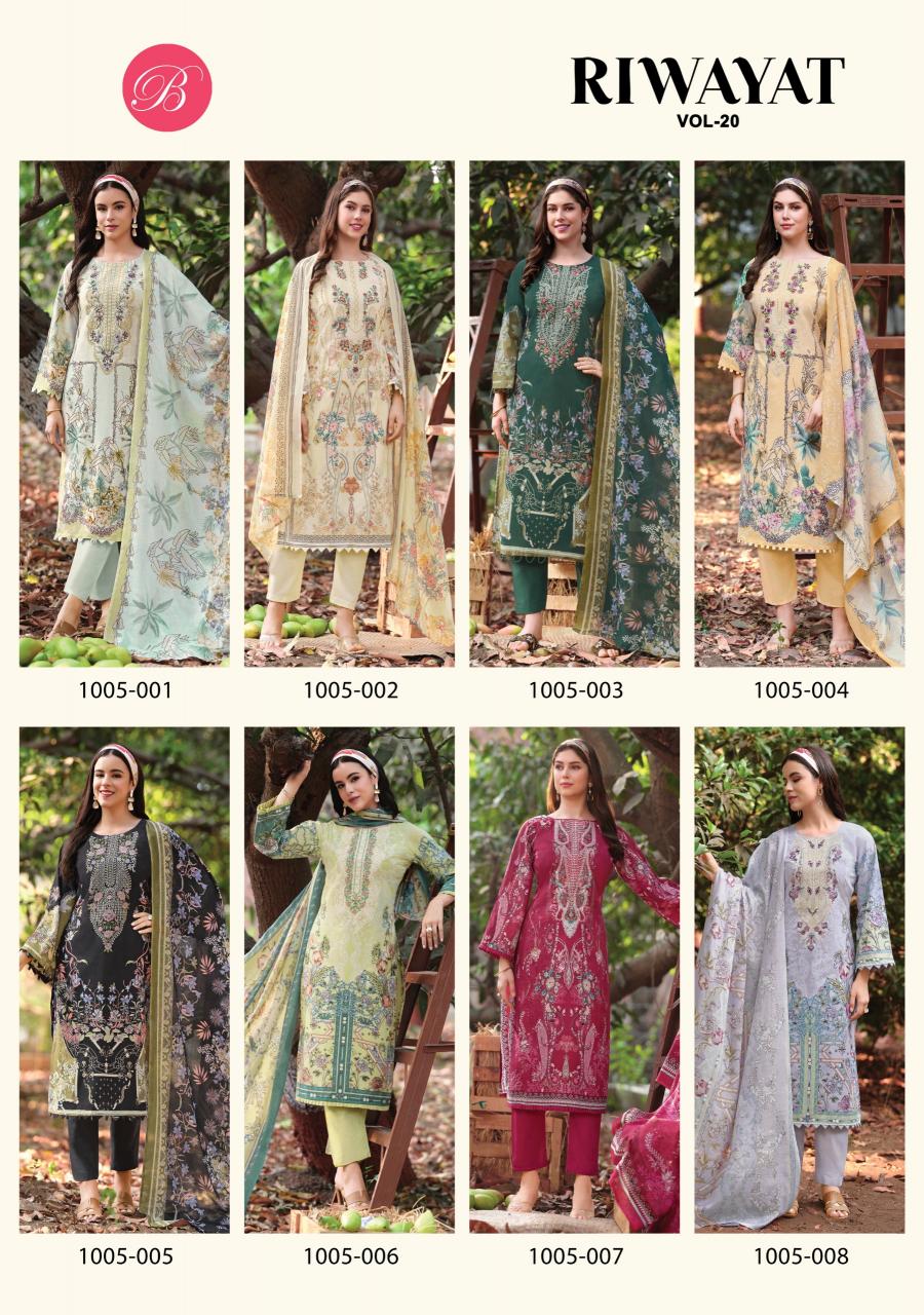 Belliza Riwayat Vol 20 catalog surat dress materials online retail