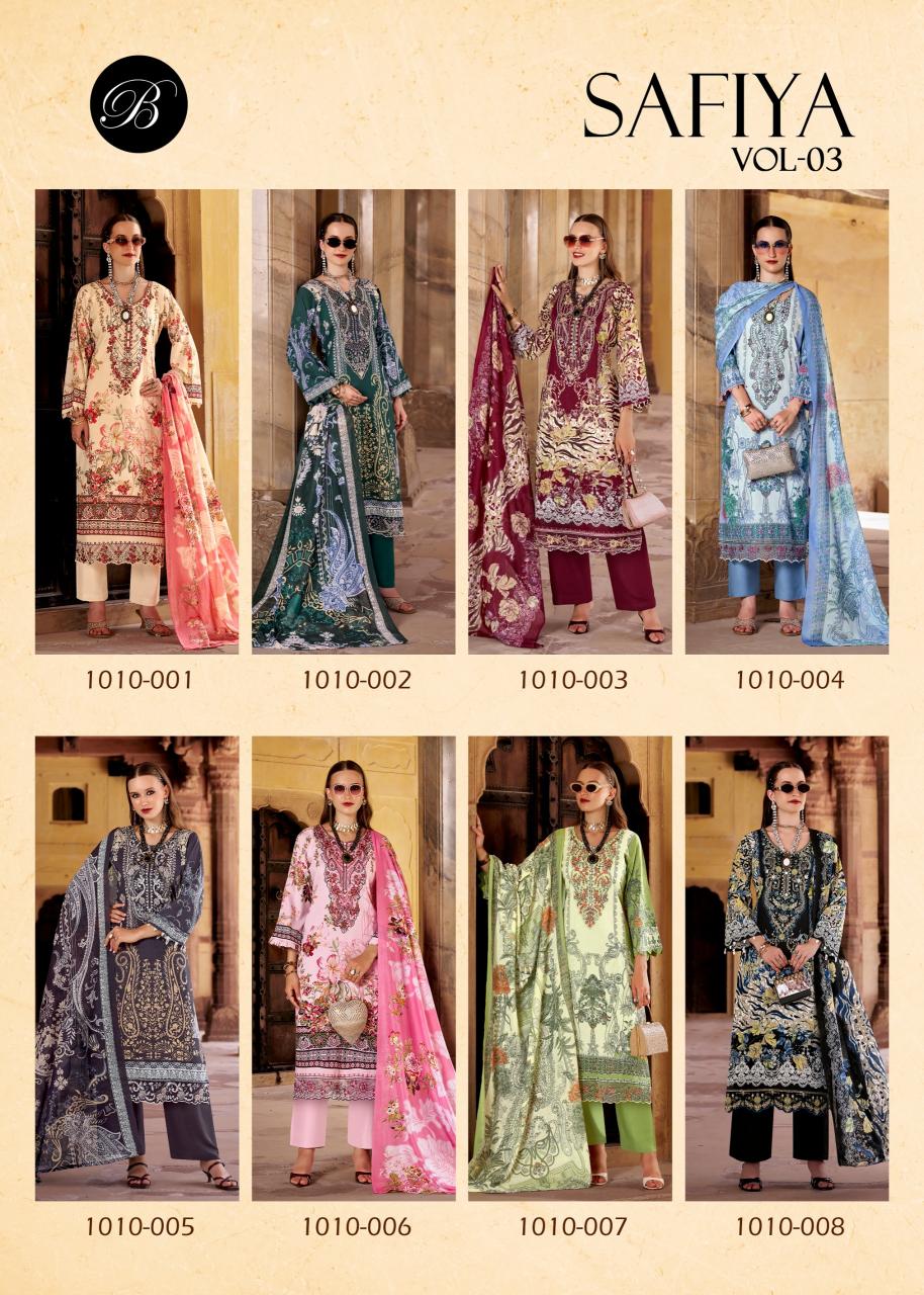Belliza Safiya vol 3 catalog wholesale online shopping dress materials cash on delivery