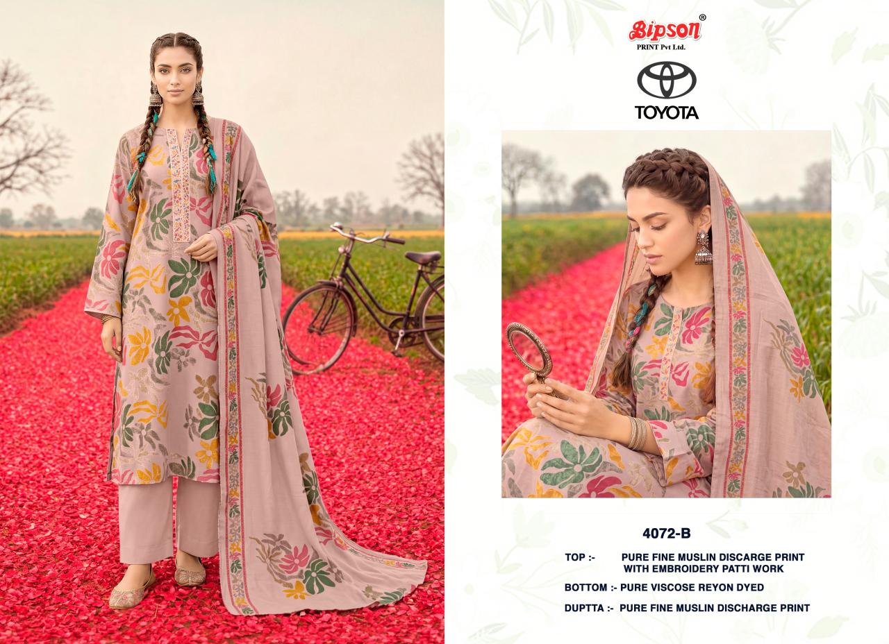 Bipson Toyota 4072 catalog wholesalers for salwar kameez in mumbai