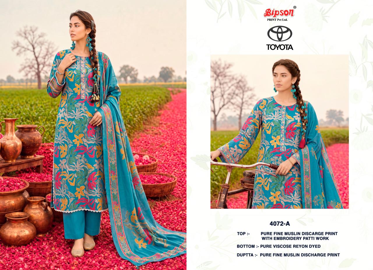 Bipson Toyota 4072 catalog wholesalers for salwar kameez in mumbai