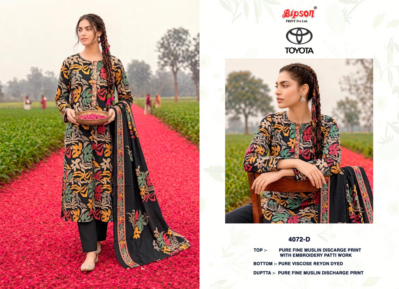 Bipson Toyota 4072 catalog wholesalers for salwar kameez in mumbai