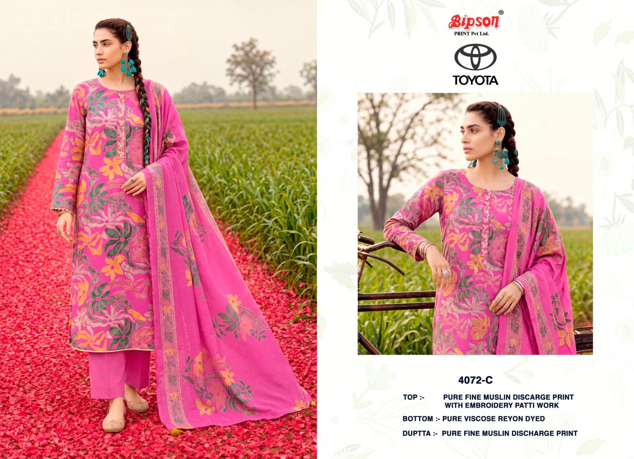 Bipson Toyota 4072 catalog wholesalers for salwar kameez in mumbai