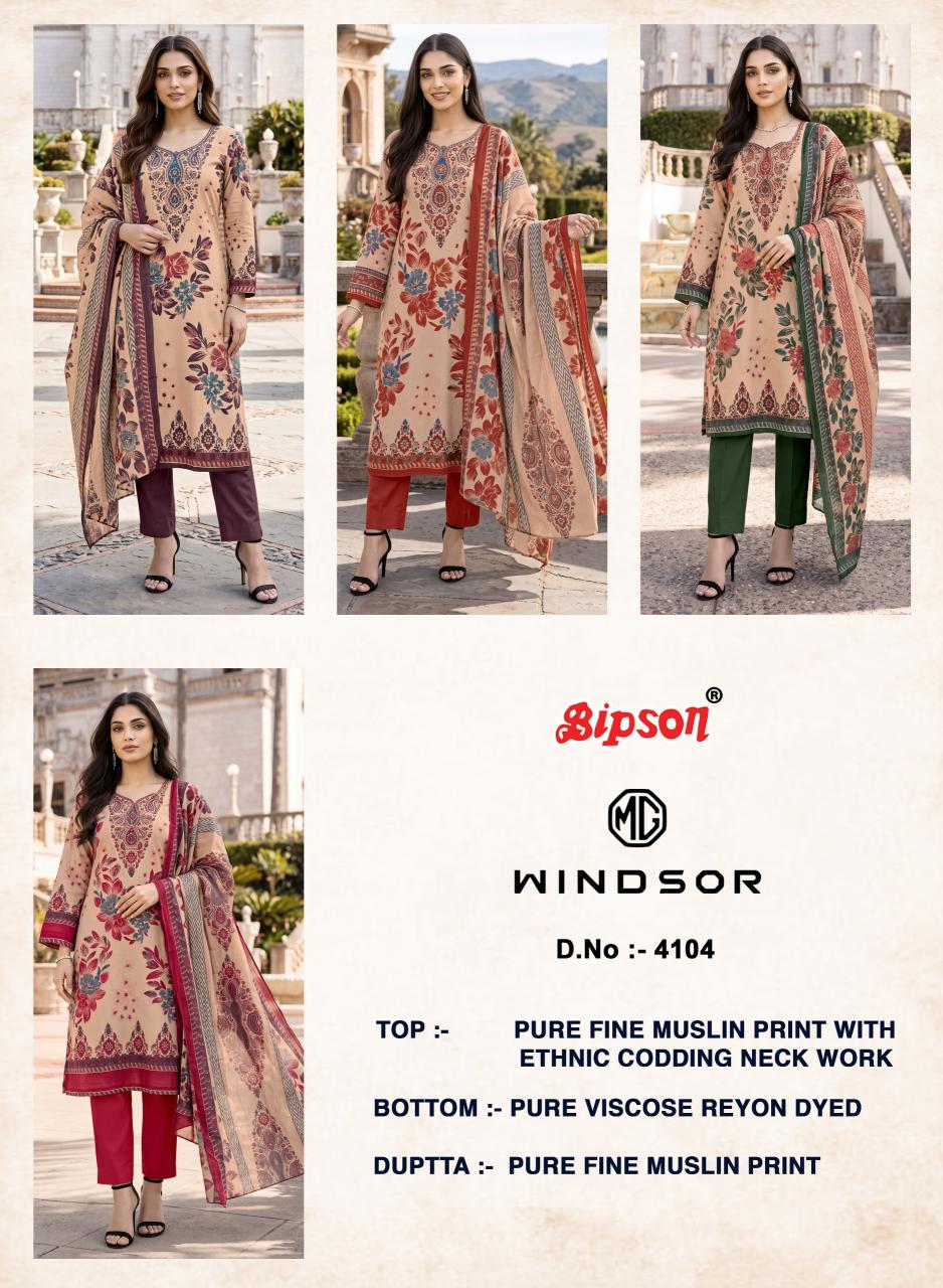 Bipson Windsor 4104 catalog churidar salwar kameez wholesale market