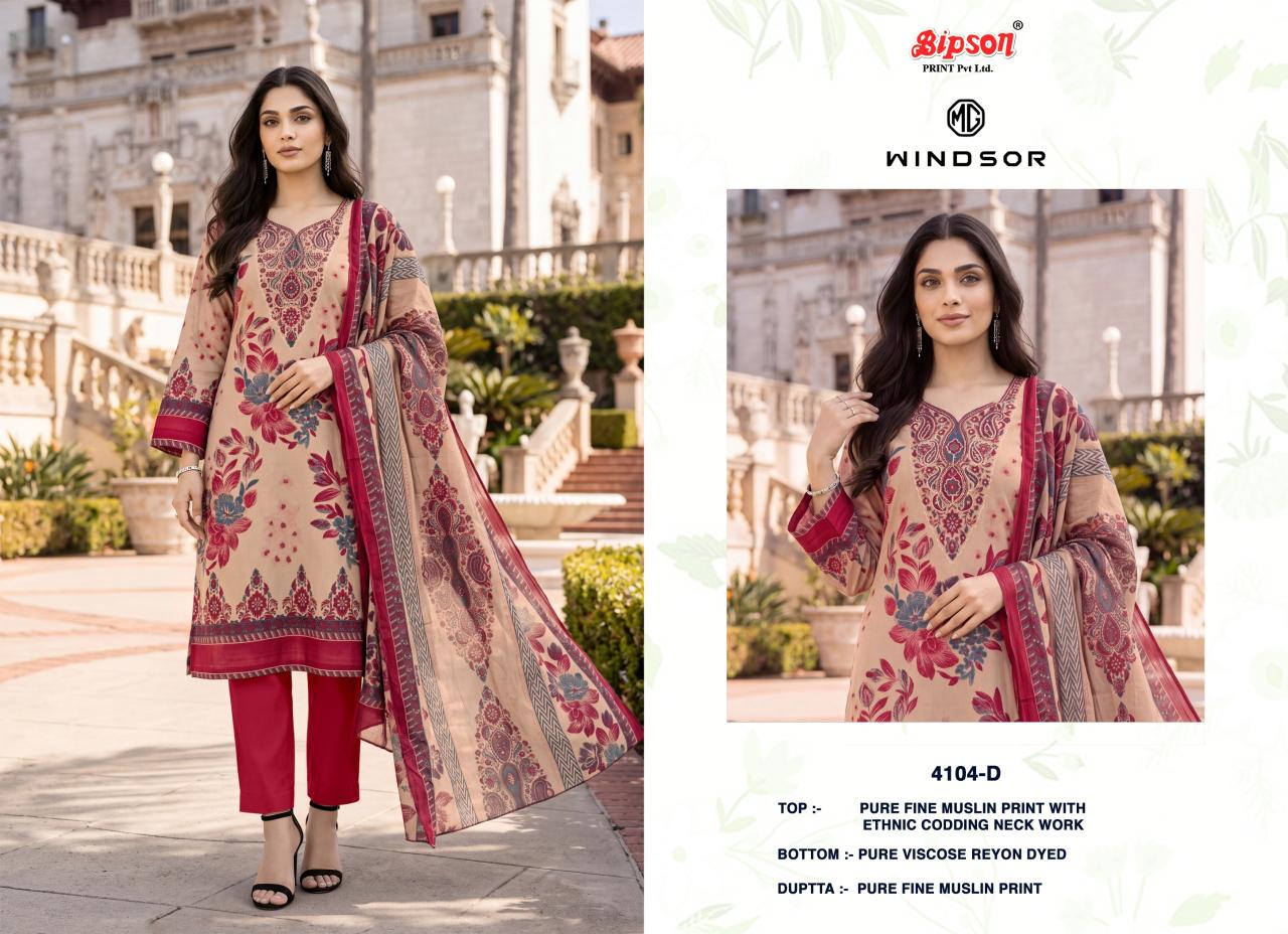 Bipson Windsor 4104 catalog churidar salwar kameez wholesale market