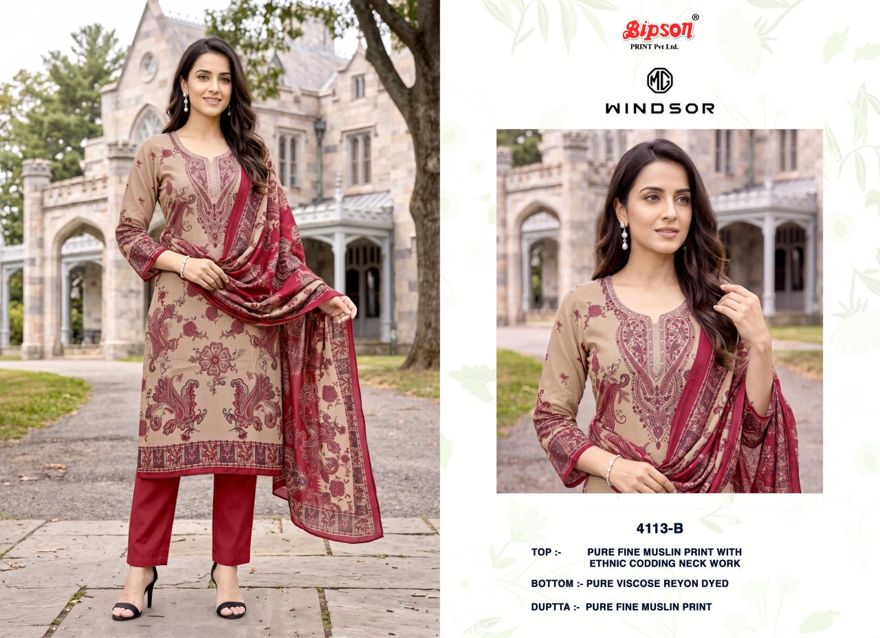 Bipson Windsor 4113 catalog delhi salwar kameez wholesale