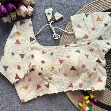 Blousewala colar catalog cotton blouse