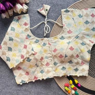 Blousewala colar catalog cotton blouse