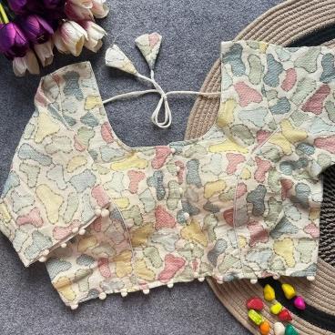 Blousewala colar catalog cotton blouse