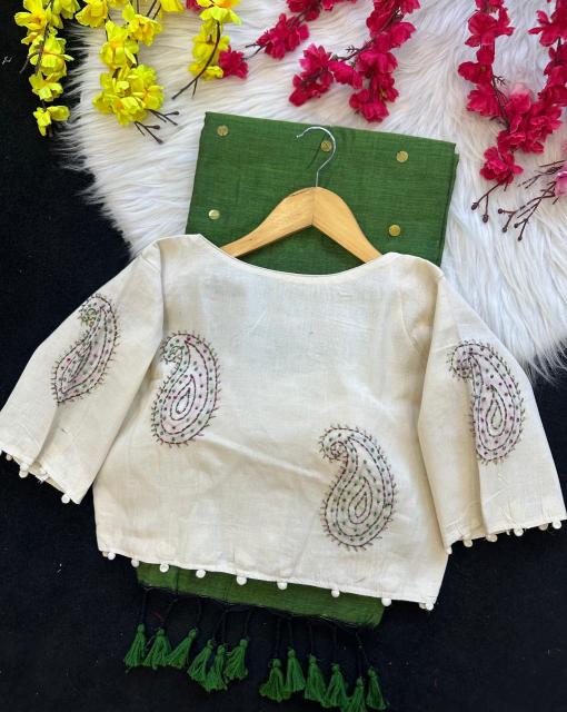 Blousewala Katha catalog cotton sarees wholesale surat