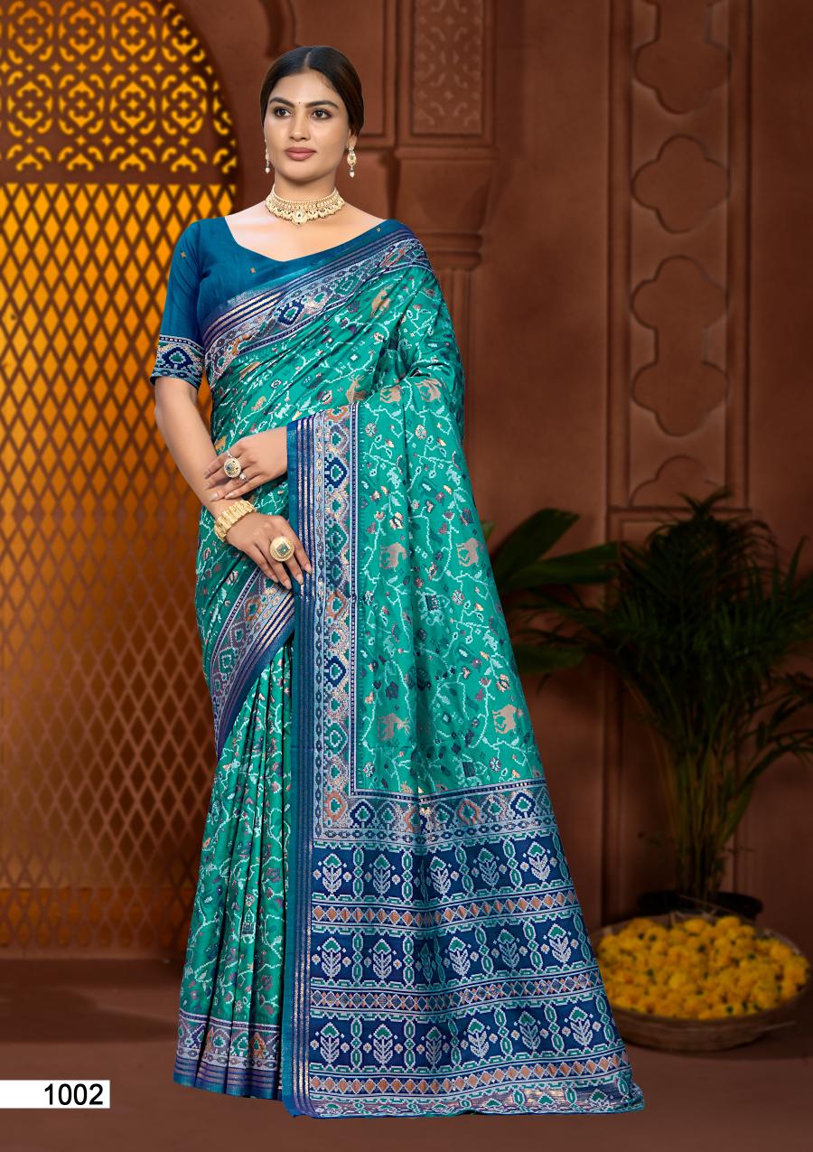 Bunawat - PRERNA SILK Sangam Prints Soft Silk Woven Work Traditional Saree