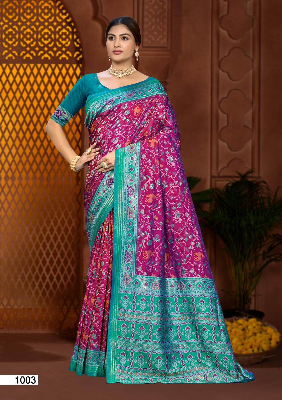 Bunawat - PRERNA SILK Sangam Prints Soft Silk Woven Work Traditional Saree