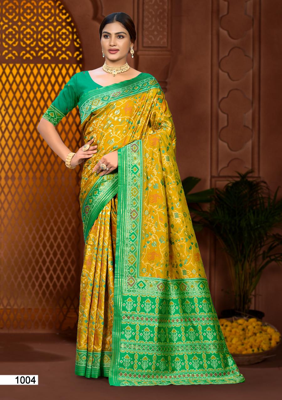 Bunawat - PRERNA SILK Sangam Prints Soft Silk Woven Work Traditional Saree