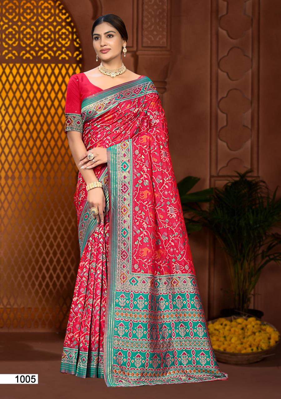 Bunawat - PRERNA SILK Sangam Prints Soft Silk Woven Work Traditional Saree